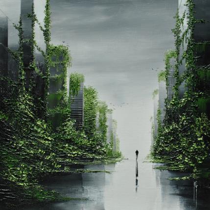 Peinture Accueillir le silence par Galloro Maurizio | Tableau Figuratif Huile Urbain