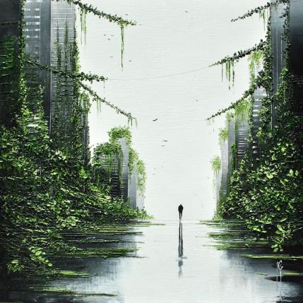 Peinture Dériver parmi les oiseaux par Galloro Maurizio | Tableau Figuratif Huile Urbain