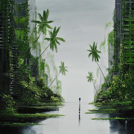 Peinture A contre-pied du monde par Galloro Maurizio | Tableau Figuratif Huile Urbain