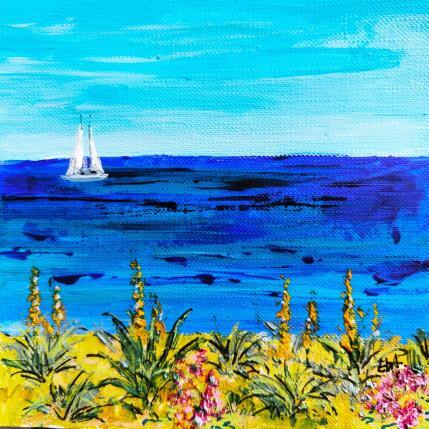 Peinture Couleurs méditerranéennes par Rey Ewa | Tableau Figuratif Acrylique Paysages