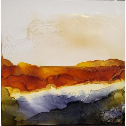 Painting Poésie des dunes 1730 by Depaire Silvia | Painting Abstract Acrylic