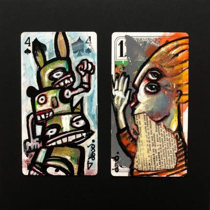 Peinture Quadricycle intestinal par Doudoudidon | Tableau Art Singulier Acrylique Scènes de vie