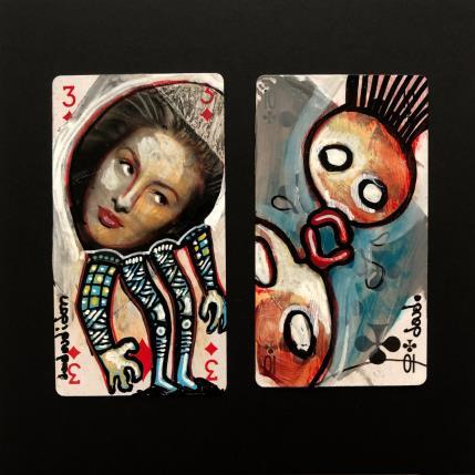 Peinture Smack royal par Doudoudidon | Tableau Art Singulier Acrylique Nu, Scènes de vie