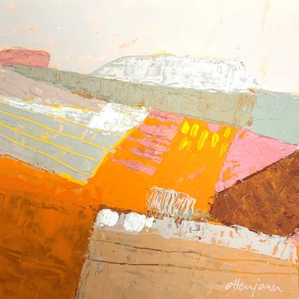 Peinture La lumière du soir  par Ottenjann Andrea | Tableau Abstrait Acrylique Paysages