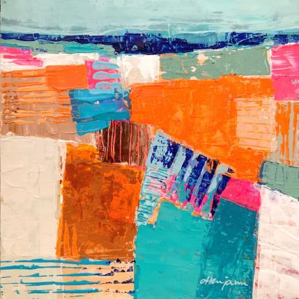 Pintura I love this country por Ottenjann Andrea | Pintura Abstract Acrylic Landscapes