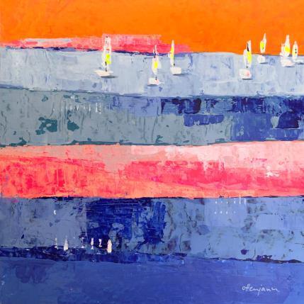 Pintura Regatta  por Ottenjann Andrea | Pintura Abstract Acrylic Landscapes
