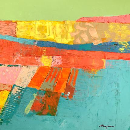 Peinture Paysage de rêve par Ottenjann Andrea | Tableau Abstrait Acrylique Paysages