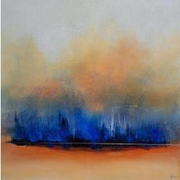 Peinture Abstraction #2567 par Hévin Christian | Tableau Abstrait Acrylique Minimaliste