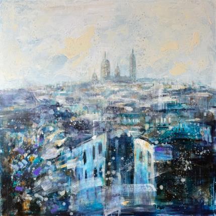 Peinture automne in paris par Solveiga | Tableau  Acrylique