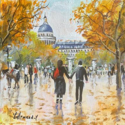 Gemälde Panthéon Jardin du Luxembourg von Lallemand Yves | Gemälde Figurativ Acryl Pop-Ikonen, Urban