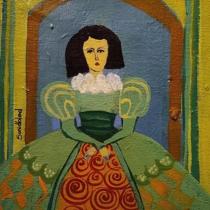 Peinture Little princess par Sundblad Silvina | Tableau Art naïf Acrylique, Pastel