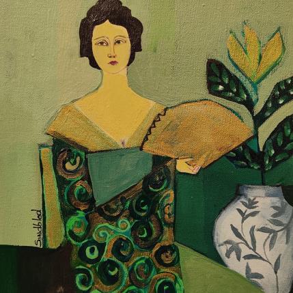 Peinture Japanese vase par Sundblad Silvina | Tableau Art naïf Acrylique, Pastel