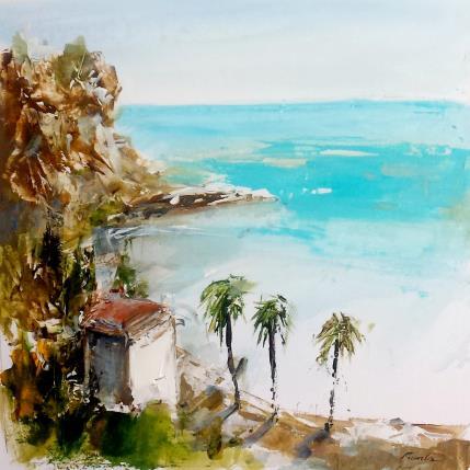 Peinture bleu azur par Poumelin Richard | Tableau Figuratif Acrylique, Huile Paysages