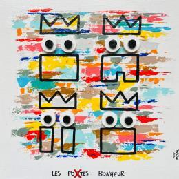 Peinture 4 POTES par Mam | Tableau Pop-art Acrylique Icones Pop, Portraits, Société