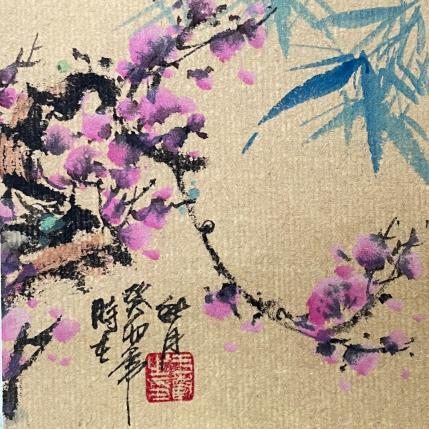 Peinture Cherry blossom   par Yu Huan Huan | Tableau Figuratif Encre Nature