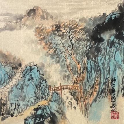 Peinture View par Yu Huan Huan | Tableau Figuratif Encre Paysages