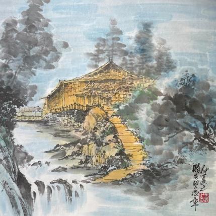 Peinture Nigh par Yu Huan Huan | Tableau Figuratif Encre Nature, Paysages