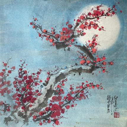 Peinture Night  par Yu Huan Huan | Tableau Figuratif Encre Nature