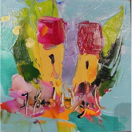 Peinture Annonce du printemps  par Bastide d´Izard Armelle | Tableau Abstrait Acrylique Architecture