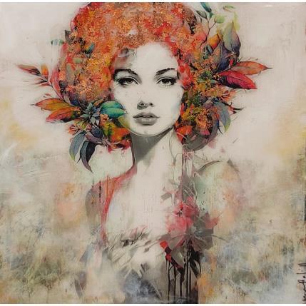 Peinture lydia de lara par Bofill Laura | Tableau Figuratif Acrylique, Résine Portraits