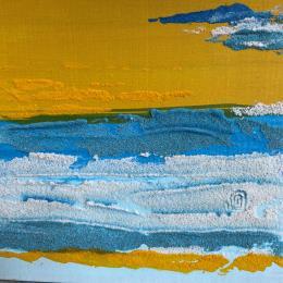 Painting Carré Découverte 5 by CMalou | Painting Subject matter Sand Minimalist