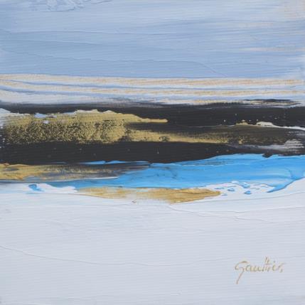 Peinture Marée basse par Gaultier Dominique | Tableau Abstrait Huile Marine