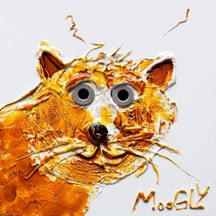 Painting Réconfortus by Moogly | Painting Raw art Acrylic, Cardboard, Pigments, Resin Animals