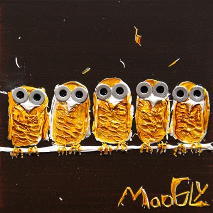 Peinture Grégairius par Moogly | Tableau Art Singulier Acrylique, Carton, Pigments, Résine Animaux