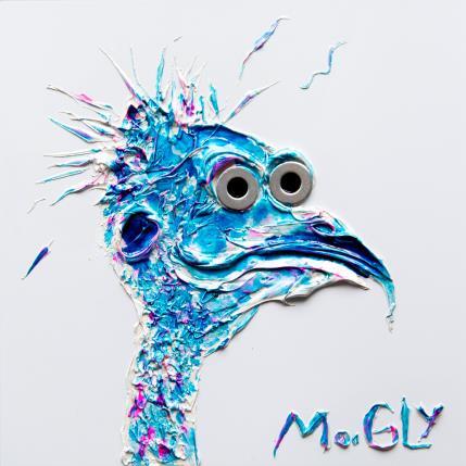 Peinture Panthénogénius par Moogly | Tableau Art Singulier Acrylique, Carton, Pigments, Résine Animaux