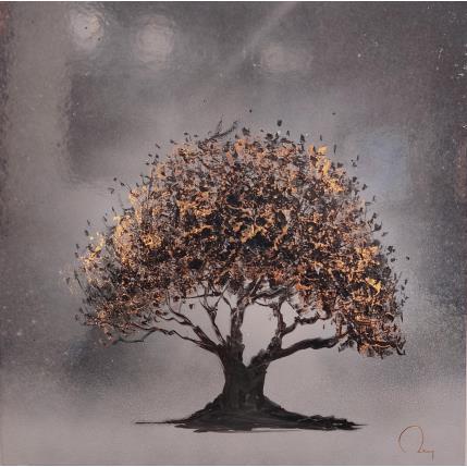 Painting L'appel de la nature by Rey Julien | Painting Figurative Gold leaf