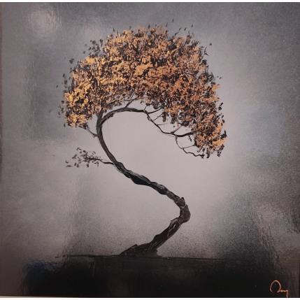 Peinture Mistral par Rey Julien | Tableau Figuratif Feuille d'or