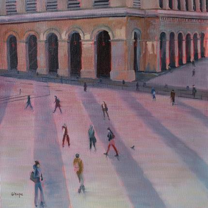 Peinture Place de la Comédie - Lyon France par Sirope Rémy | Tableau