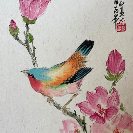 Painting Bird by Yu Huan Huan | Painting Figurative Ink Animals
