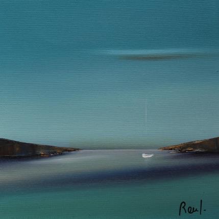 Peinture Instant d'émotion 64 par Roussel Marie-Ange et Fanny | Tableau Figuratif Huile Marine, Minimaliste