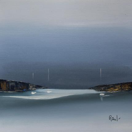 Peinture Douceur marine 64 par Roussel Marie-Ange et Fanny | Tableau Figuratif Huile Marine, Minimaliste