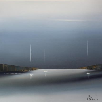 Peinture Plénitude 64 par Roussel Marie-Ange et Fanny | Tableau Figuratif Huile Marine, Minimaliste