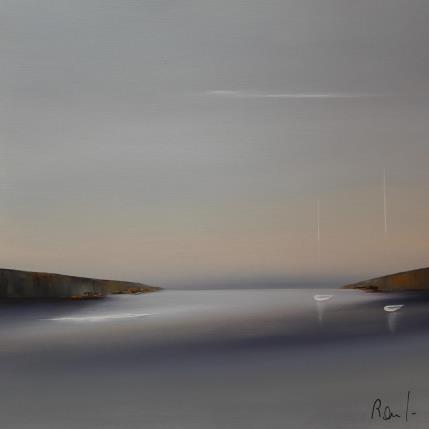 Peinture Instant d'émotion 64 par Roussel Marie-Ange et Fanny | Tableau Figuratif Huile Marine, Minimaliste