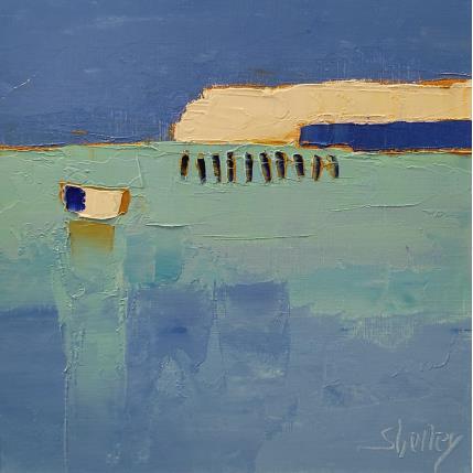 Painting Océan by Shelley | Painting Abstract Oil