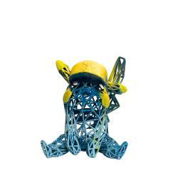 Sculpture AQUA PIKACHU CAP par Mikhel Julien | Sculpture Pop-art Graffiti, Résine