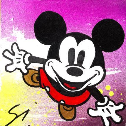Peinture HEY I’ M MICKEY par Mestres Sergi | Tableau Pop-art Acrylique, Graffiti Icones Pop