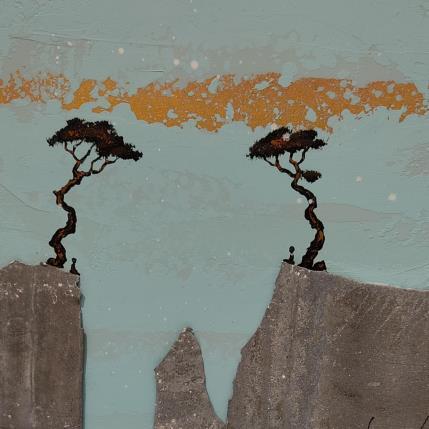 Peinture A 399 par Lemonnier  | Tableau Matiérisme Acrylique, Zinc Paysages