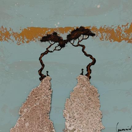 Peinture A 400 par Lemonnier  | Tableau Matiérisme Acrylique, Zinc Paysages