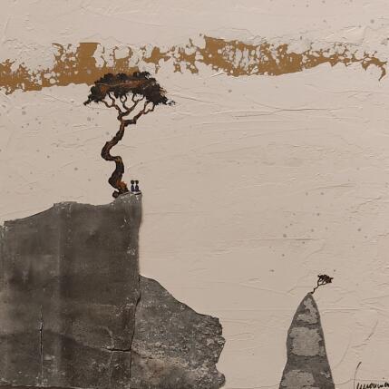 Peinture A 415 par Lemonnier  | Tableau Matiérisme Acrylique, Zinc Paysages