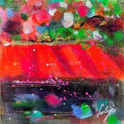 Peinture Café du Pont par Solveiga | Tableau Figuratif Acrylique Architecture