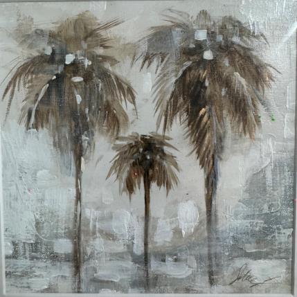 Peinture Golden palms  par Solveiga | Tableau Figuratif Acrylique
