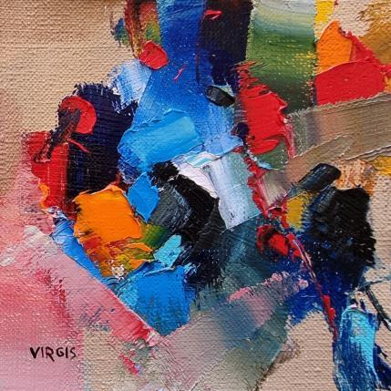 Painting One evening by Virgis | Painting Abstract Oil Minimalist