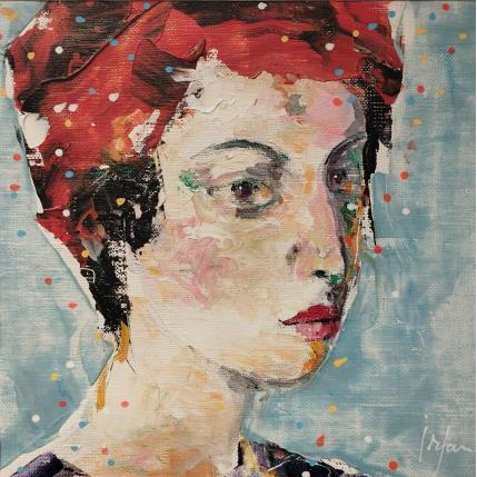 Peinture Mrs Blue Sky par Yavru Irfan | Tableau Figuratif Huile