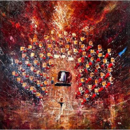 Painting Concert Rouge by Reymond Pierre | Painting Figurative Oil