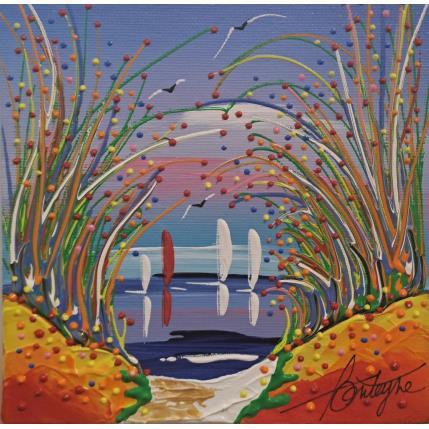 Painting Nouveau Chemin by Fonteyne David | Painting Figurative Acrylic Landscapes, Nature