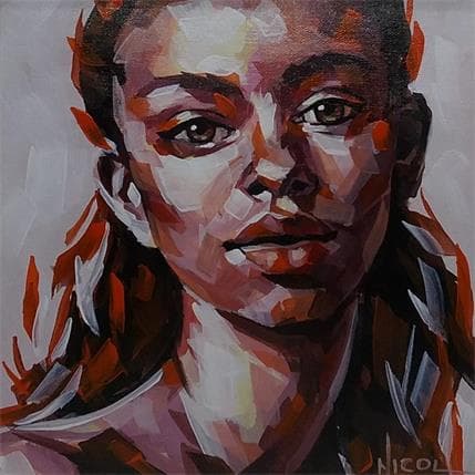 Peinture Layla par Vacaru Nicoleta  | Tableau Figuratif Acrylique Portraits